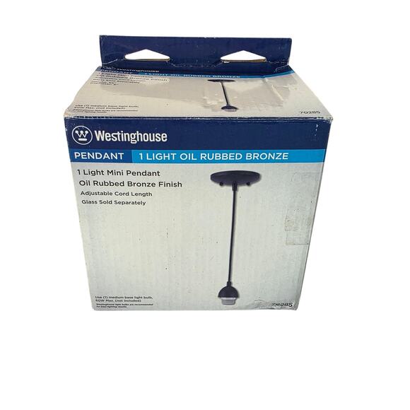 Westinghouse 1-Light Oil-Rubbed Bronze Adjustable Mini Pendant 70285 - Picture 1 of 7